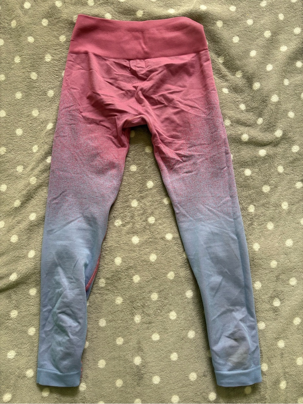 Gymshark Ombre Seamless Leggings Pink Blue Ombre XS - Picture 2 of 3